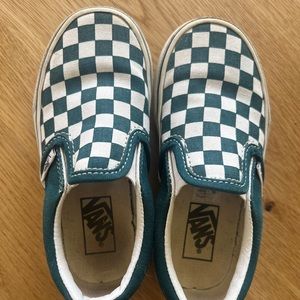 Green Checkered Vans